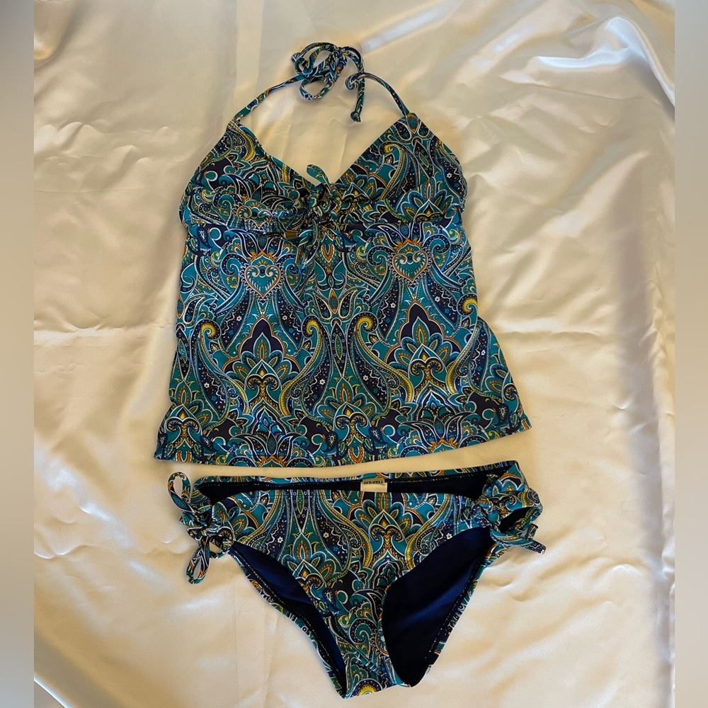 Old Navy Blue and Yellow Swimwear set